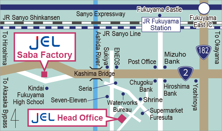 map of JEL Saba Factory